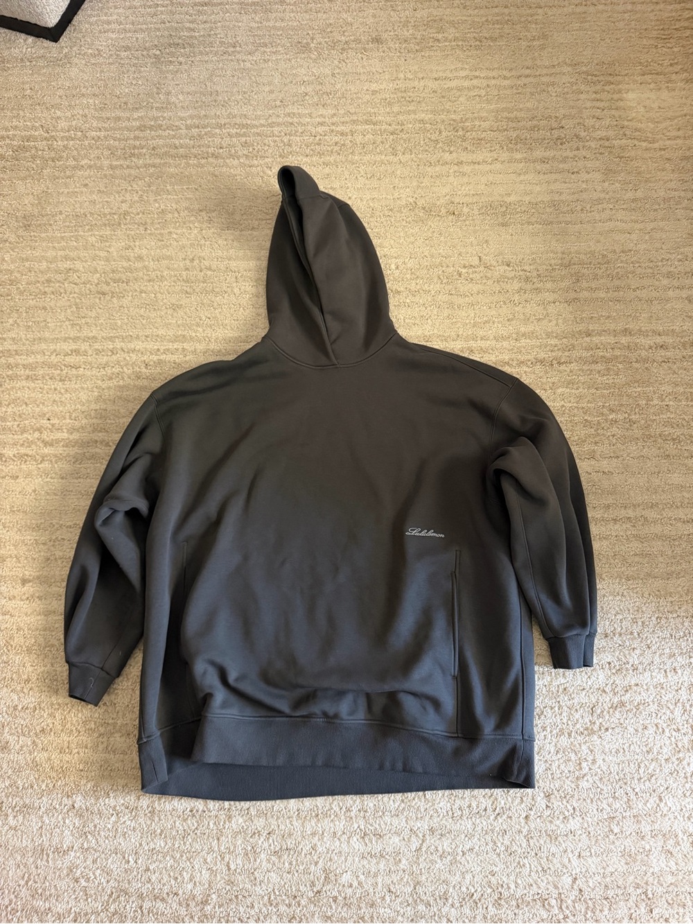 Lululemon women’s graphite grey big cozy oversized hoodie size large